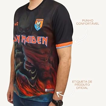 Camiseta Iron Maiden W A Sport Futebol Plus Size (Virtual XI